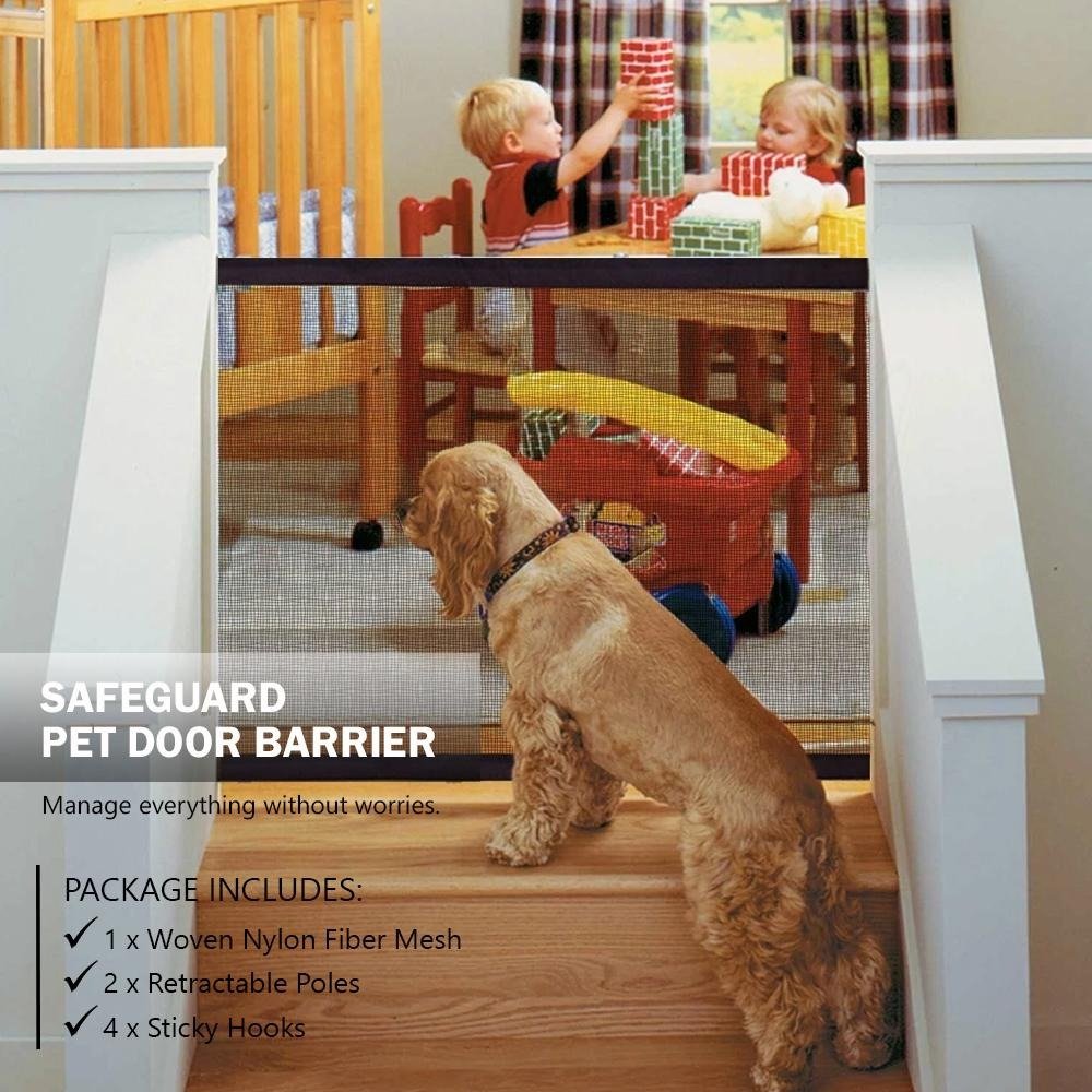Mesh Safety Gate for Pets and Kids Indoors