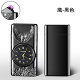 Metal Dual Arc Usb Lighter With Dial, Valentines Gifts For Him 1005005073883067-silver