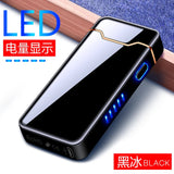 Metal Usb Rechargeable Pulse Arc Lighter With Valentines Gifts For Him 1005005002562474-Silver ice