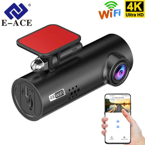 Mini 4K Wifi Dash Cam With Night Vision And Parking Monitor 1005006994492761-Only 4K Dashcam-B47P-64G