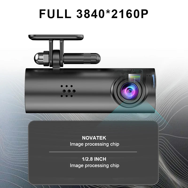 Mini 4K Wifi Dash Cam With Night Vision And Parking Monitor 1005006994492761-Only 4K Dashcam-B47P-64G