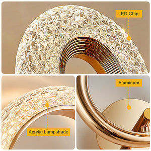 Modern Crystal Wall Lamp For Kitchen Bedroom Living Room