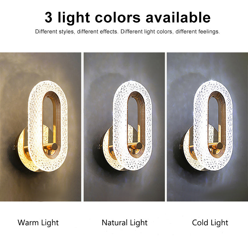 Modern Crystal Wall Lamp For Kitchen Bedroom Living Room