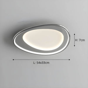 Modern LED Ceiling Light with Soft Round Design