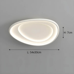 Modern LED Ceiling Light with Soft Round Design