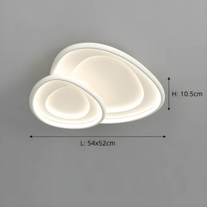 Modern LED Ceiling Light with Soft Round Design