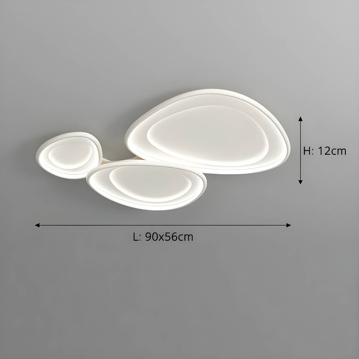 Modern LED Ceiling Light with Soft Round Design