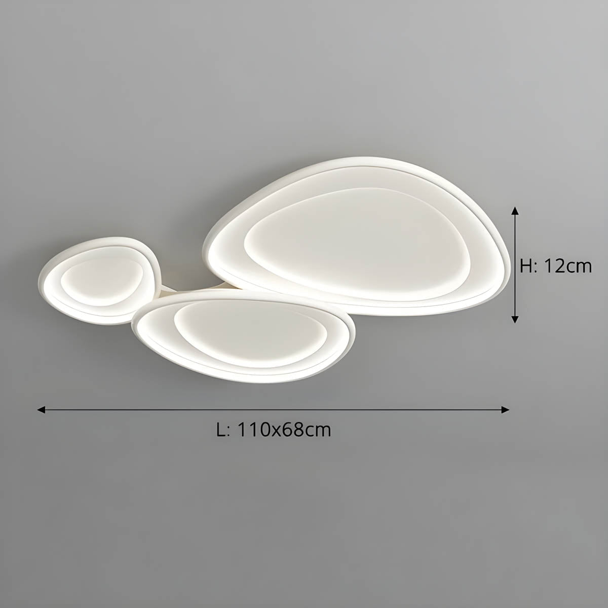 Modern LED Ceiling Light with Soft Round Design
