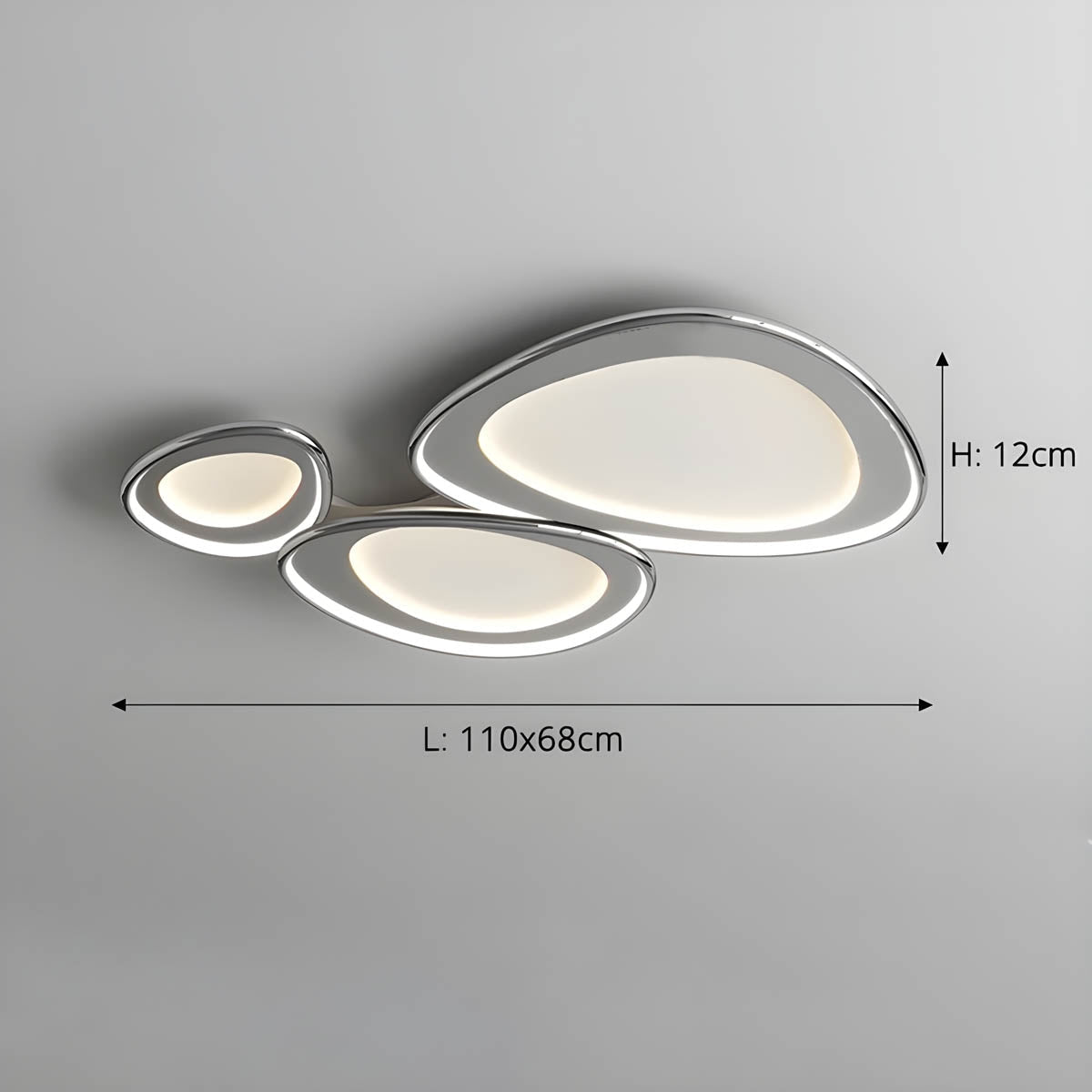 Modern LED Ceiling Light with Soft Round Design