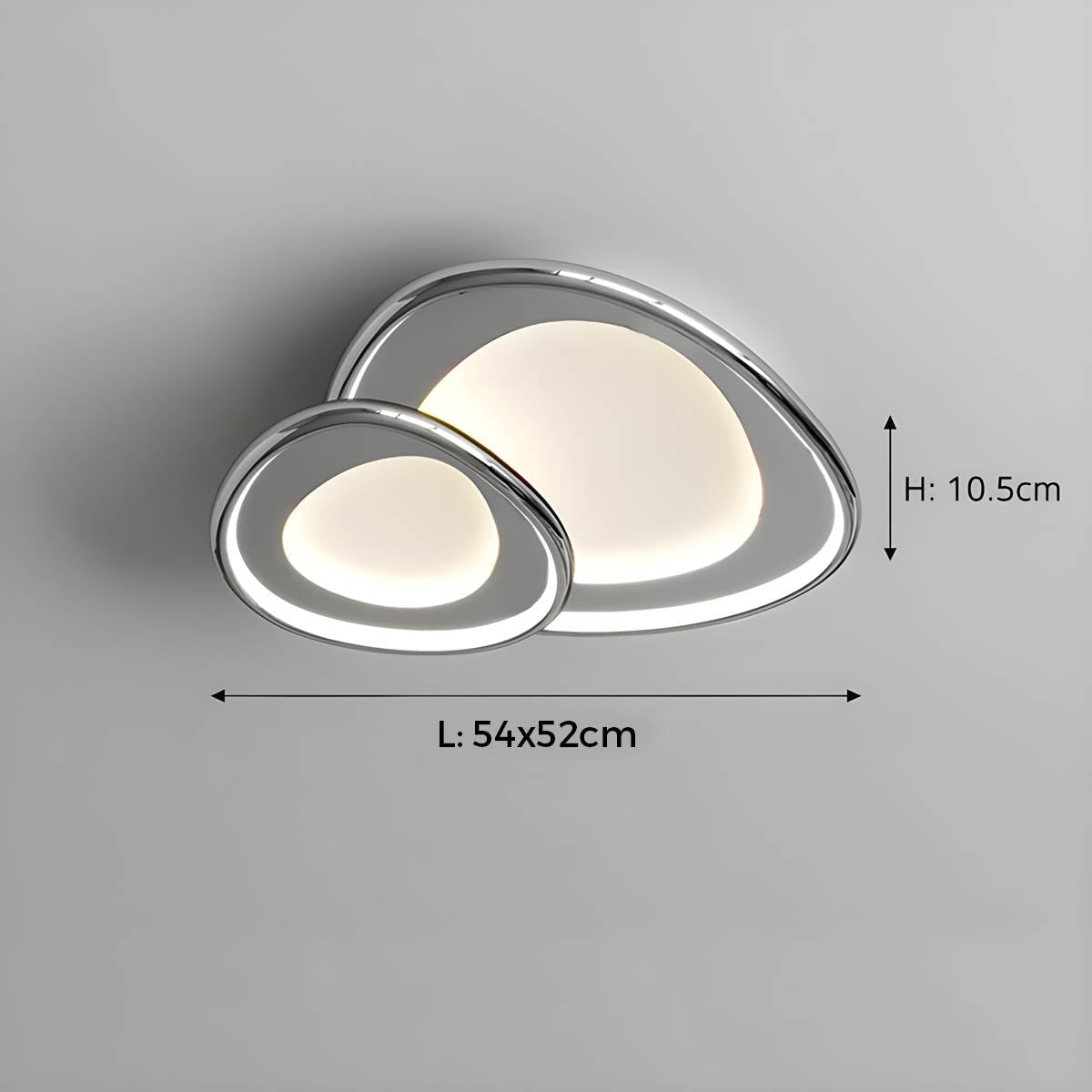 Modern LED Ceiling Light with Soft Round Design