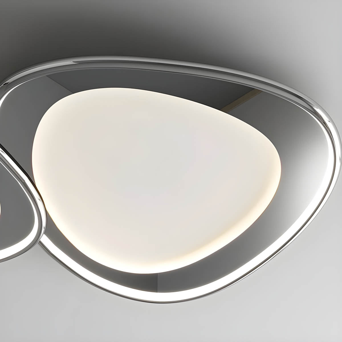 Modern LED Ceiling Light with Soft Round Design