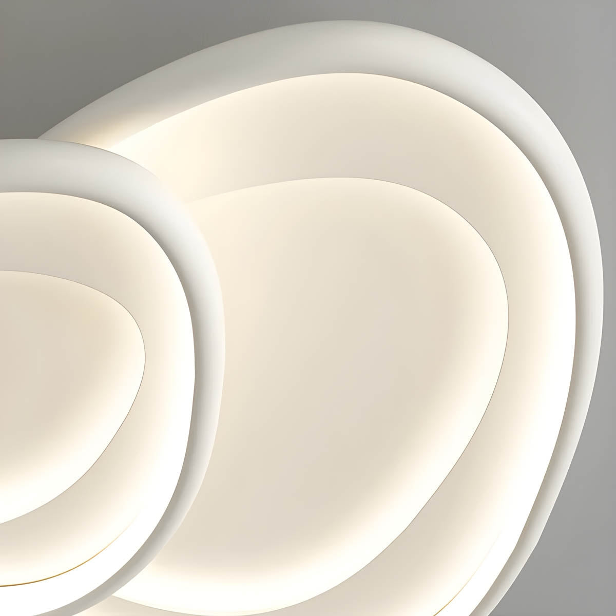 Modern LED Ceiling Light with Soft Round Design
