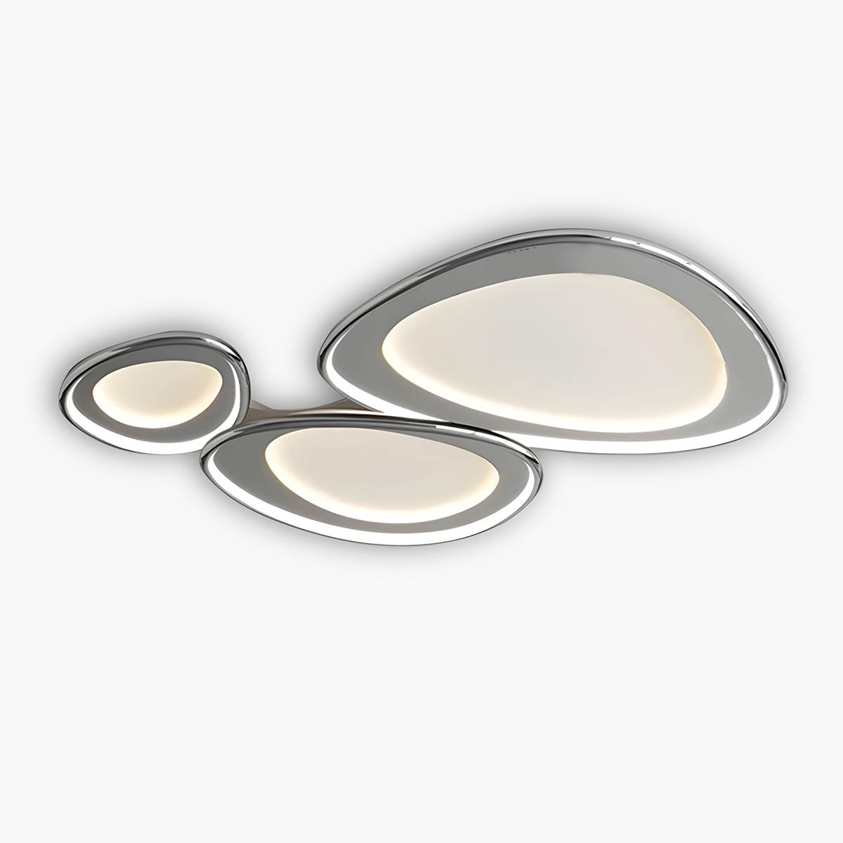 Modern LED Ceiling Light with Soft Round Design