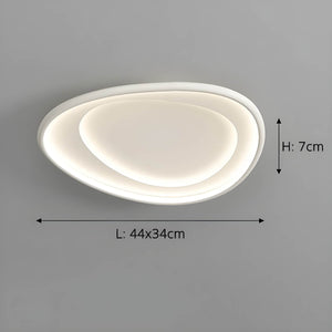 Modern LED Ceiling Light with Soft Round Design