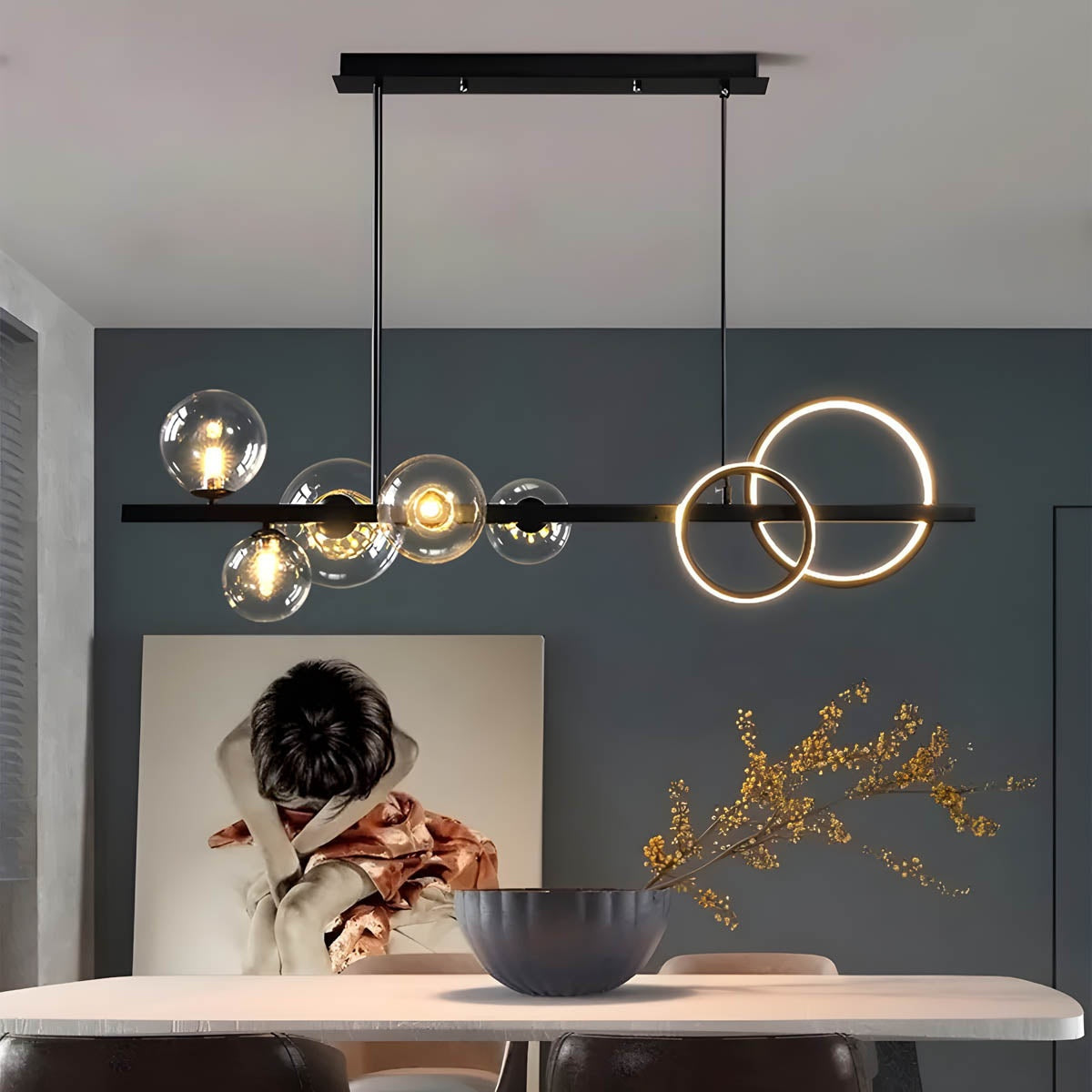 Modern Linear LED Pendant Light