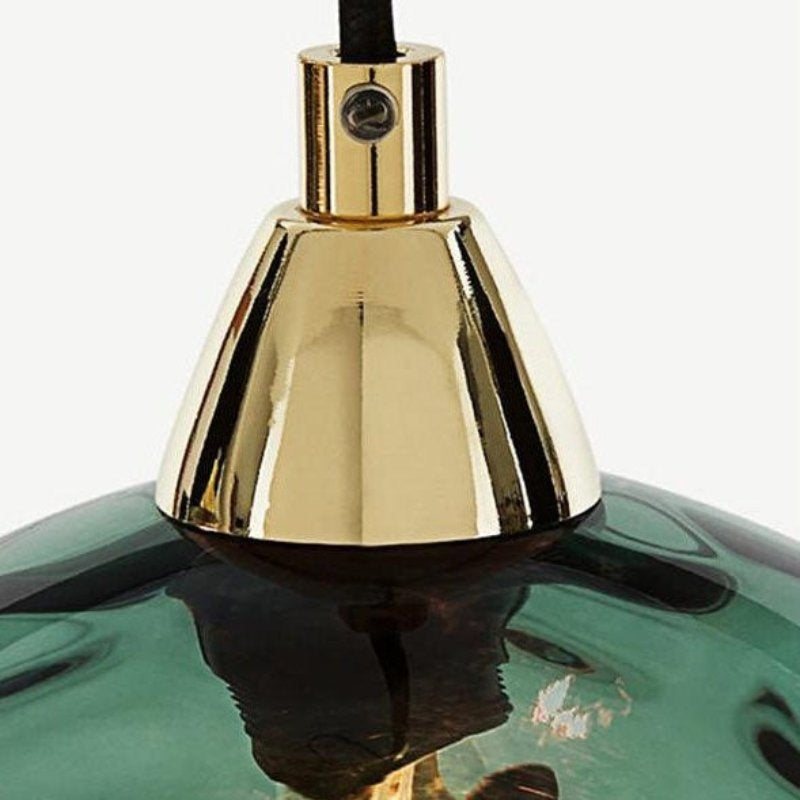 Modern Simple Colored Water Pattern Glass Ball Pendant Light