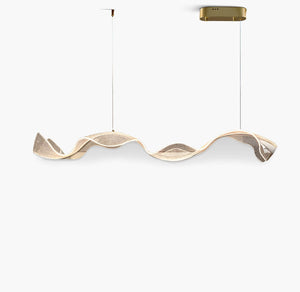 Modern Wave Pendant Light with LED Illumination