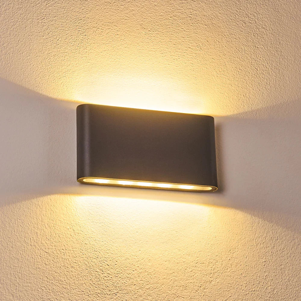 Modern Chic Waterproof Double Head Wall Light