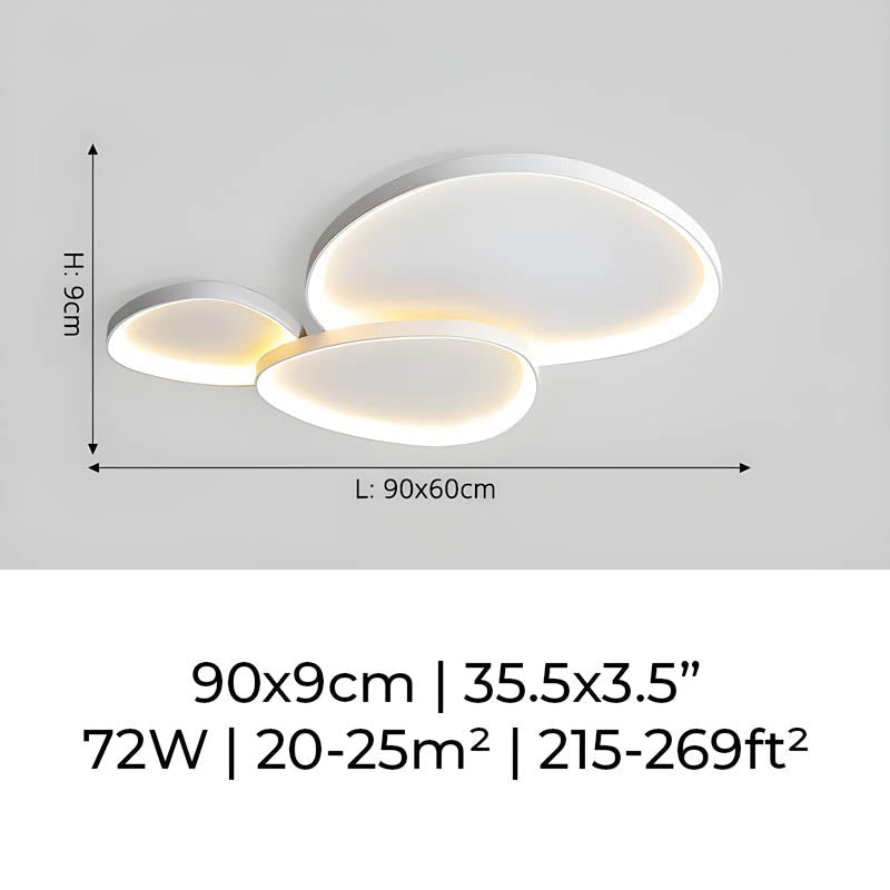 Modern LED Ceiling Light Minimalist Flush Mount Lighting Fixture