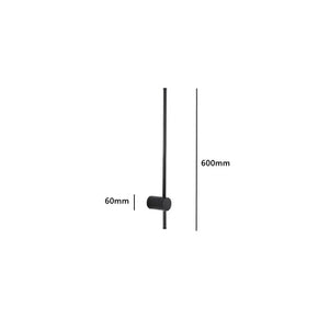 Modern LED Wall Light Minimalist Black Linear Sconce for Bedroom and Living Room