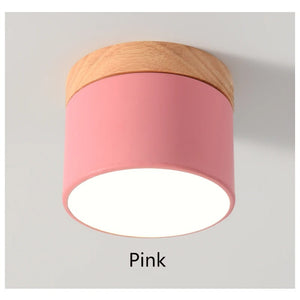 Modern Nordic Ceiling Light LED Wooden