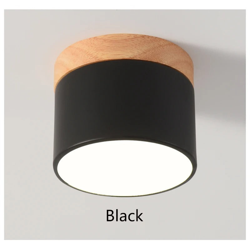 Modern Nordic Ceiling Light LED Wooden