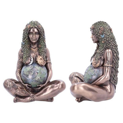 Mother Earth Statue, Fertility Nature Gaia Goddess Statue, Wiccan Altar Table Supplies