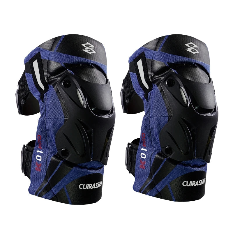 Motorcycle Knee Guards With Reflective Design, Eva Foam, Pp Shell 1005006861716722-K01-3-Polar blue