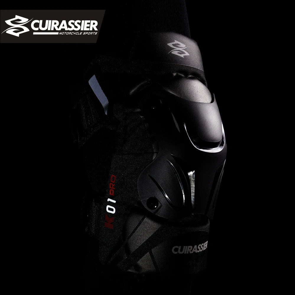 Motorcycle Knee Guards With Reflective Design, Eva Foam, Pp Shell 1005006861716722-K01-3-Polar blue