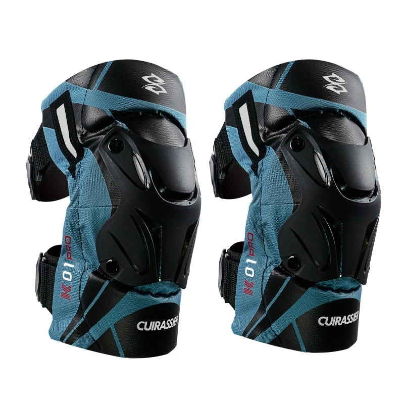 Motorcycle Knee Guards With Reflective Design, Eva Foam, Pp Shell 1005006861716722-K01-3-Polar blue