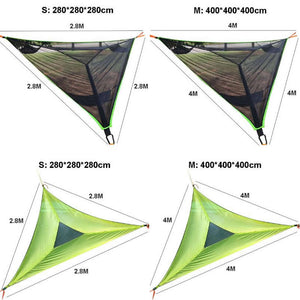 Multi-Person Portable Triangle Camping Hammock