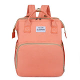 Multifunctional Diaper Backpack with Foldable Changing Bed