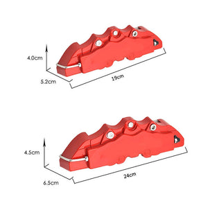 Car Brake Caliper Cover Red Brake  4 Pcs Universal Sets