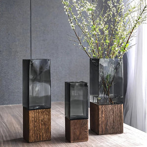 Nordic Acrylic Vase With Base For Table Centerpieces And Decor 1005010510011759-12x30cm