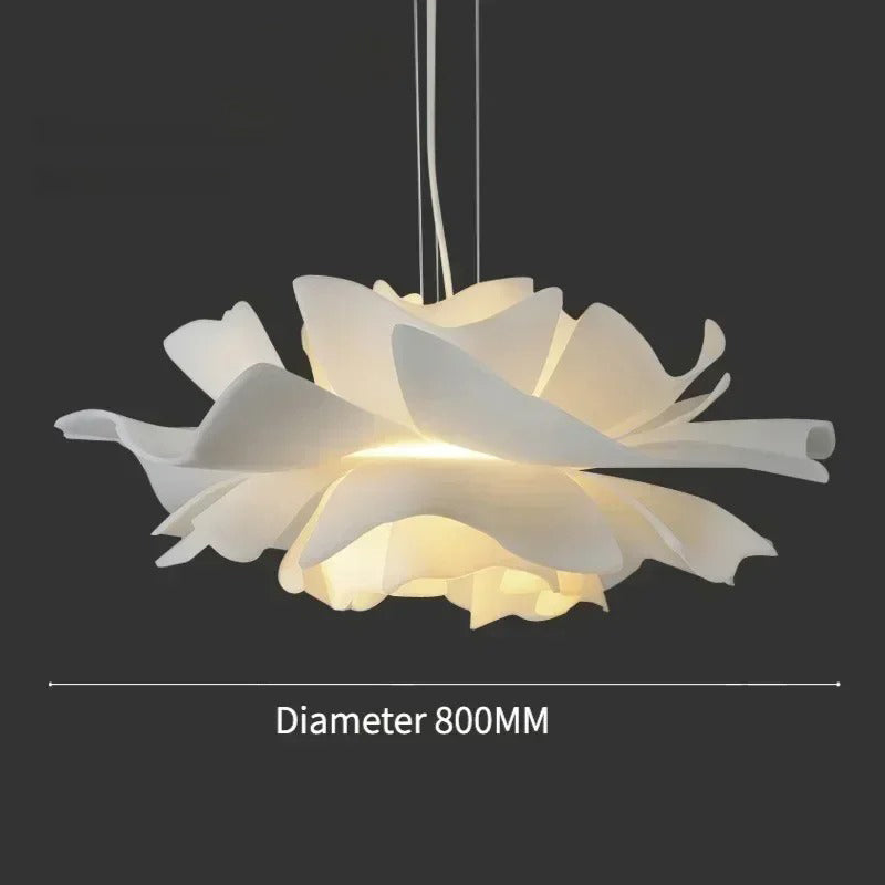 Nordic White Flower Pendant Light Modern Ceiling Fixture