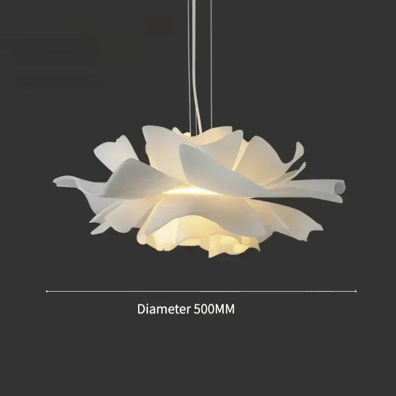 Nordic White Flower Pendant Light Modern Ceiling Fixture