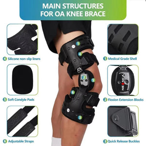 Oa Unloader Knee Brace With Adjustable Rom And Varus Valgus Correction 1005009717360645-Left