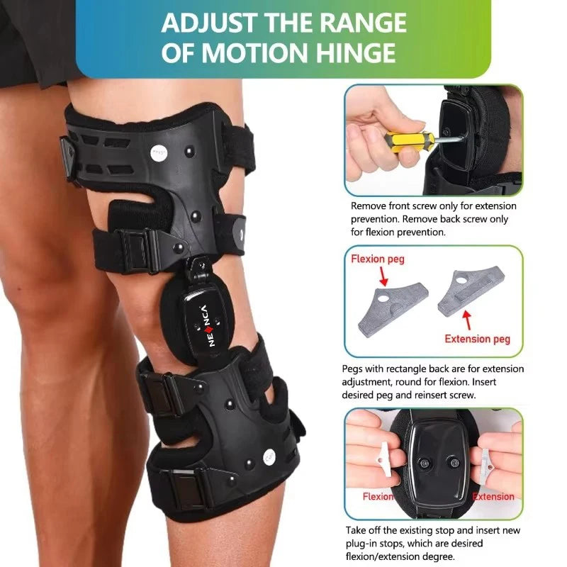 Oa Unloader Knee Brace With Adjustable Rom And Varus Valgus Correction 1005009717360645-Left