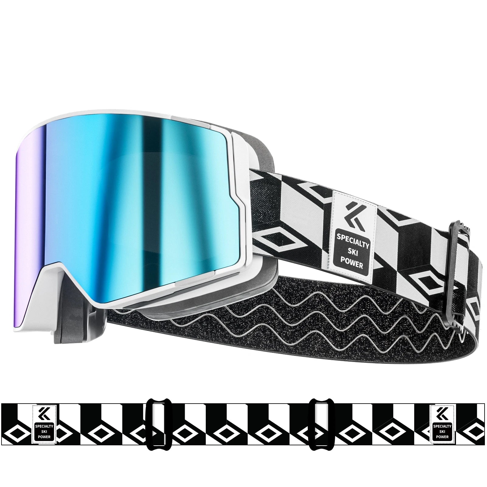 Otg Magnetic Double Lens Ski Goggles Uv400 Anti Fog Eyewear 1005008041853700-05