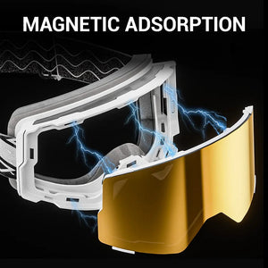 Otg Magnetic Double Lens Ski Goggles Uv400 Anti Fog Eyewear 1005008041853700-05