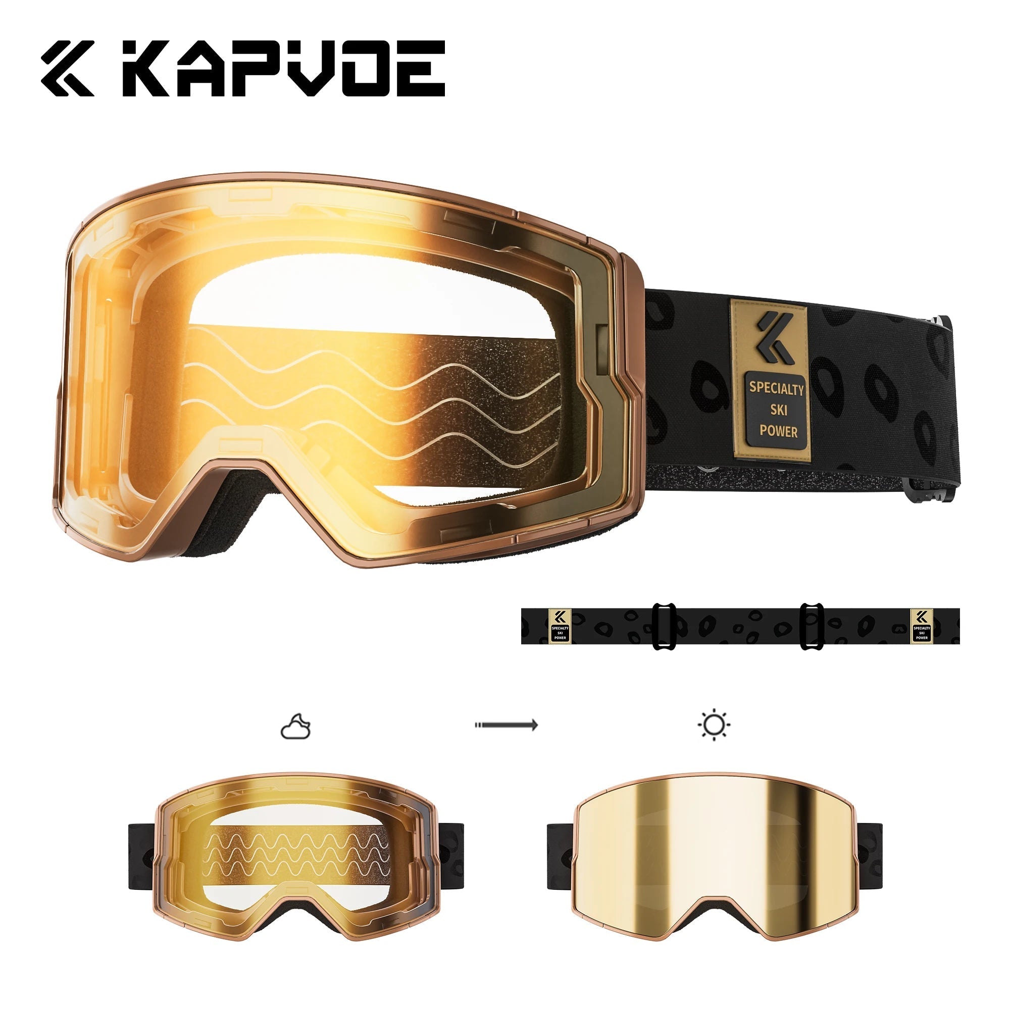 Otg Magnetic Double Lens Ski Goggles Uv400 Anti Fog Eyewear 1005008041853700-05