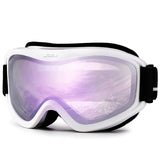 Otg Ski Goggles Double Lens Anti Fog Uv400 Helmet Compatible Strap 32848676645-C1 Vermillion Red