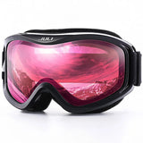 Otg Ski Goggles Double Lens Anti Fog Uv400 Helmet Compatible Strap 32848676645-C1 Vermillion Red
