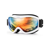 Otg Ski Goggles Double Lens Anti Fog Uv400 Helmet Compatible Strap 32848676645-C1 Vermillion Red