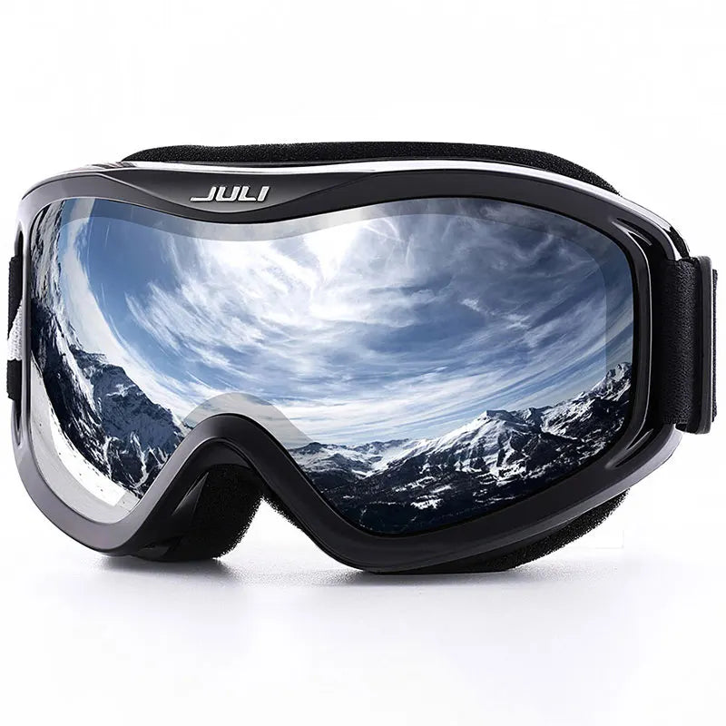 Otg Ski Goggles Double Lens Anti Fog Uv400 Helmet Compatible Strap 32848676645-C1 Vermillion Red