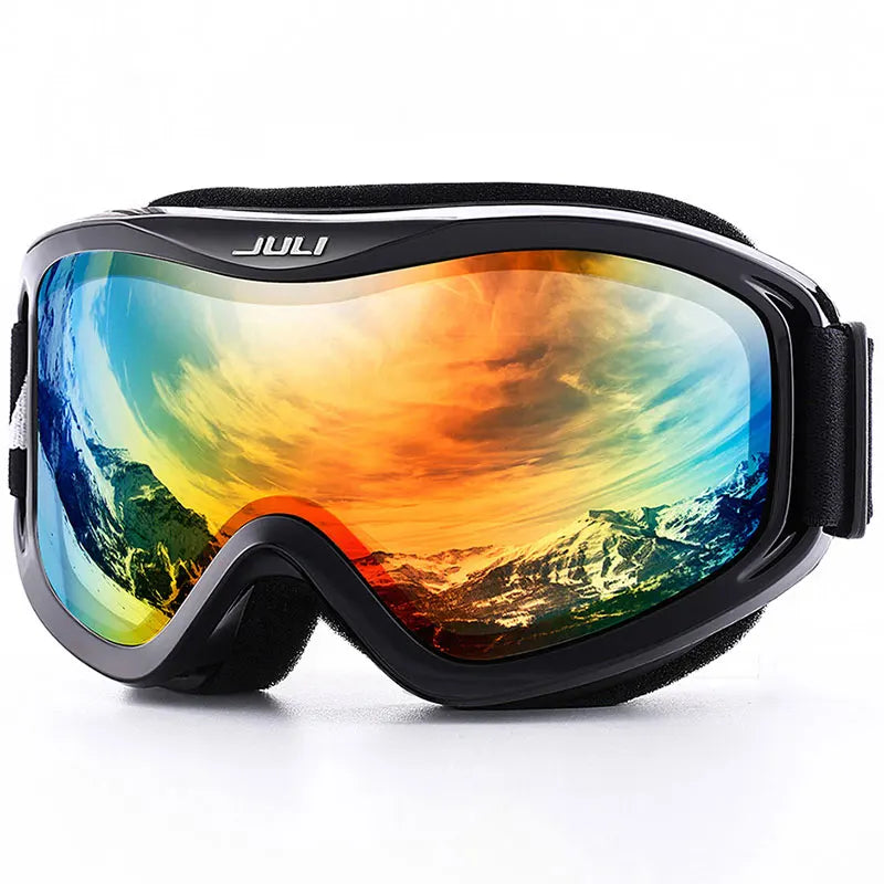 Otg Ski Goggles Double Lens Anti Fog Uv400 Helmet Compatible Strap 32848676645-C1 Vermillion Red