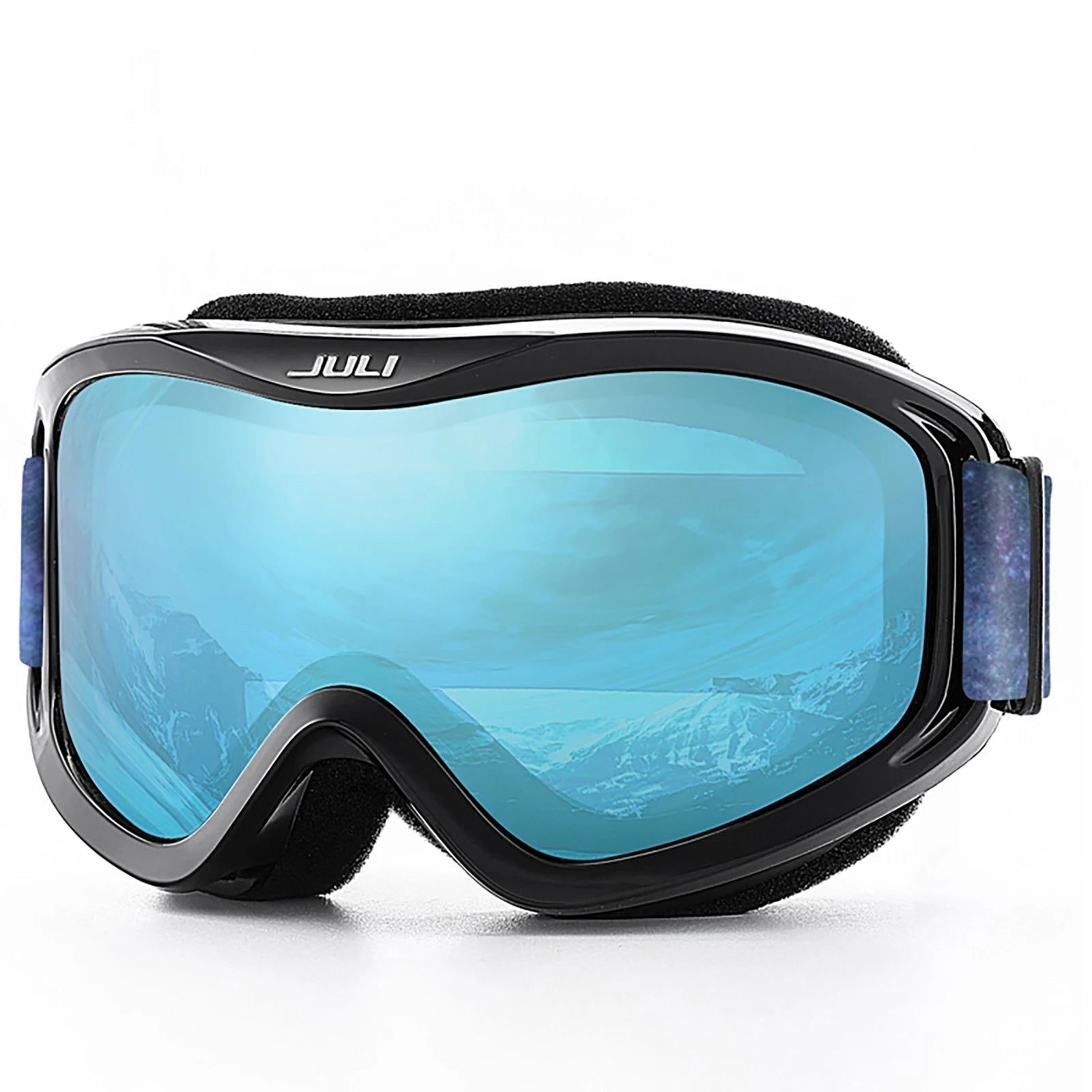 Otg Ski Goggles Double Lens Anti Fog Uv400 Helmet Compatible Strap 32848676645-C1 Vermillion Red