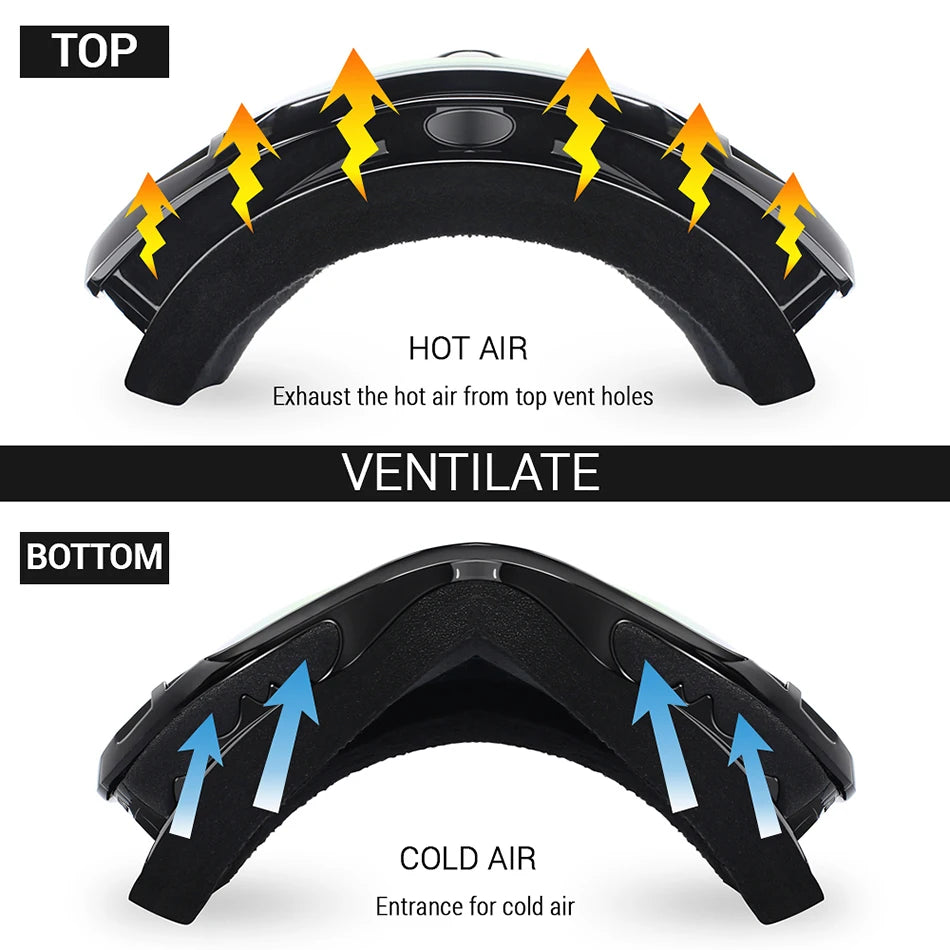 Otg Ski Goggles With Uv400 Protection And Anti Fog Double Lens 32964110241-C3 MIRROR