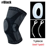 Patellar Knee Compression Sleeve Brace With Silicone Pad And Springs 1005008703526913-Red X2-M