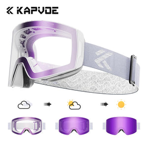 Photochromic Magnetic Ski Goggles With Anti Fog Uv400 Lenses 1005007360922362-Photochromic-RE-01